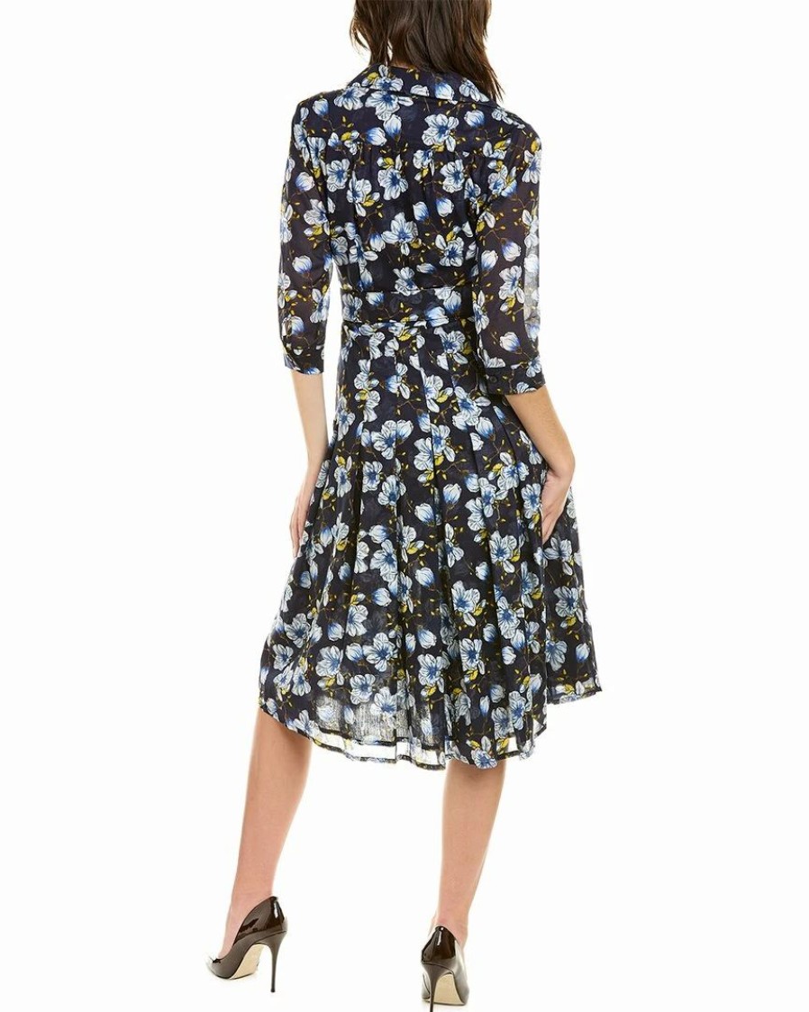 Clearance * Best Sale Samantha Sung Patricia Wool & Silk-Blend Shirtdress Women Dresses