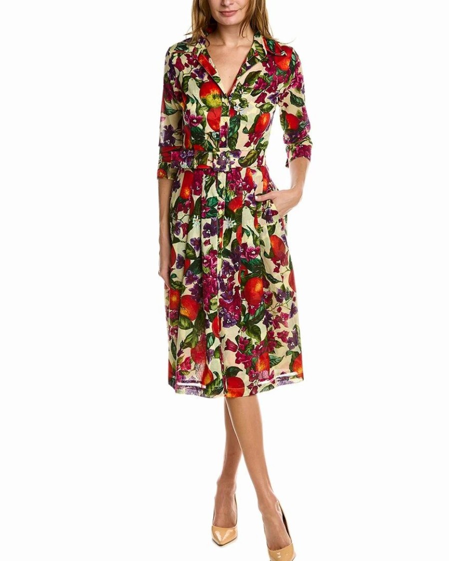 New * Coupon Samantha Sung Audrey 3 Shirtdress Women Dresses