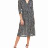 New * Promo Samantha Sung Audrey 3 Silk Shirtdress Women Dresses