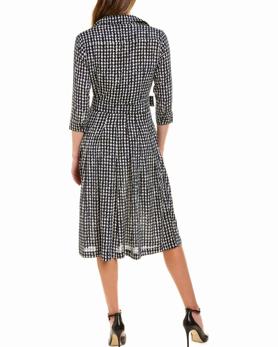 New * Promo Samantha Sung Audrey 3 Silk Shirtdress Women Dresses