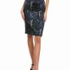 New * Promo Samantha Sung Chloe Silk Pencil Skirt Women Skirts