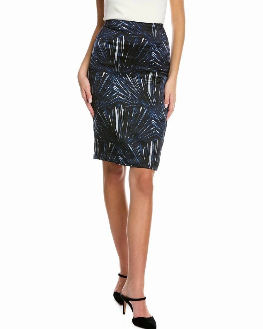 New * Promo Samantha Sung Chloe Silk Pencil Skirt Women Skirts