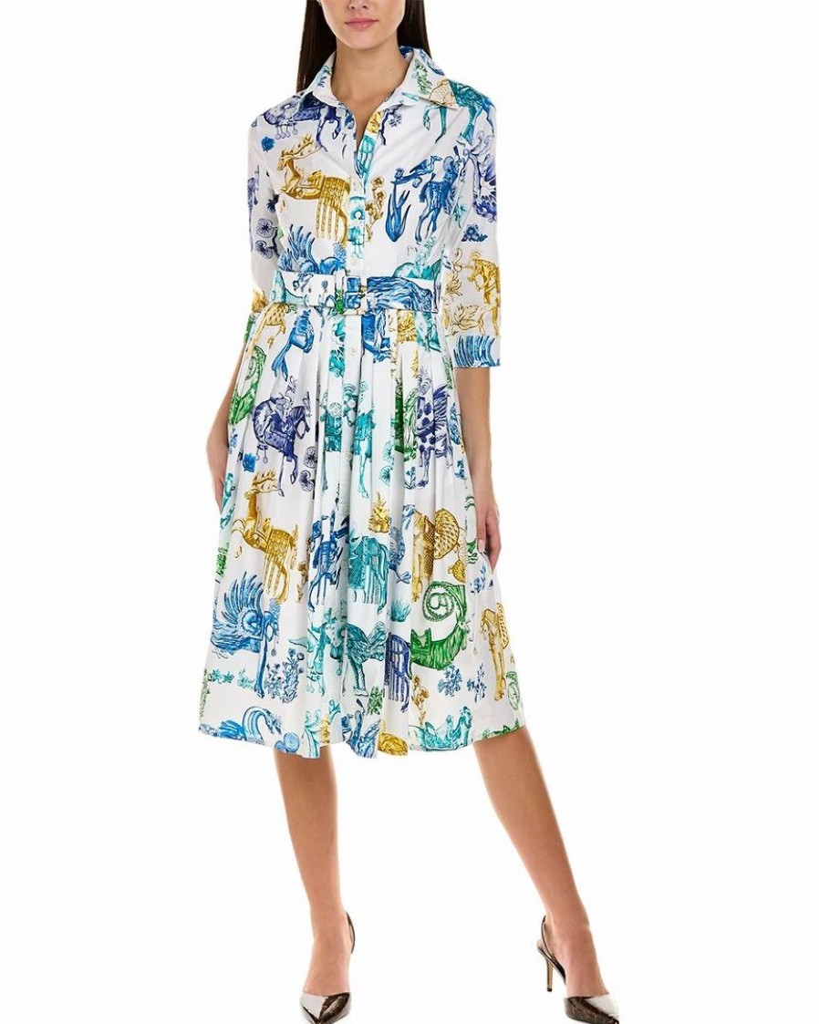 Hot * Wholesale Samantha Sung Audrey 2 3/4-Sleeve Shirtdress Women Dresses