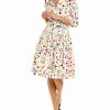 Best * Promo Samantha Sung Audrey 2 3/4-Sleeve Shirtdress Women Dresses