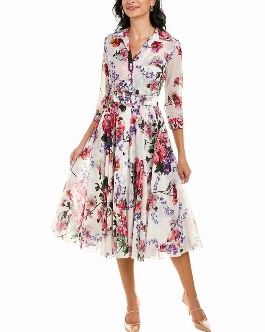 New * Promo Samantha Sung Audrey 3 Shirtdress Women Dresses