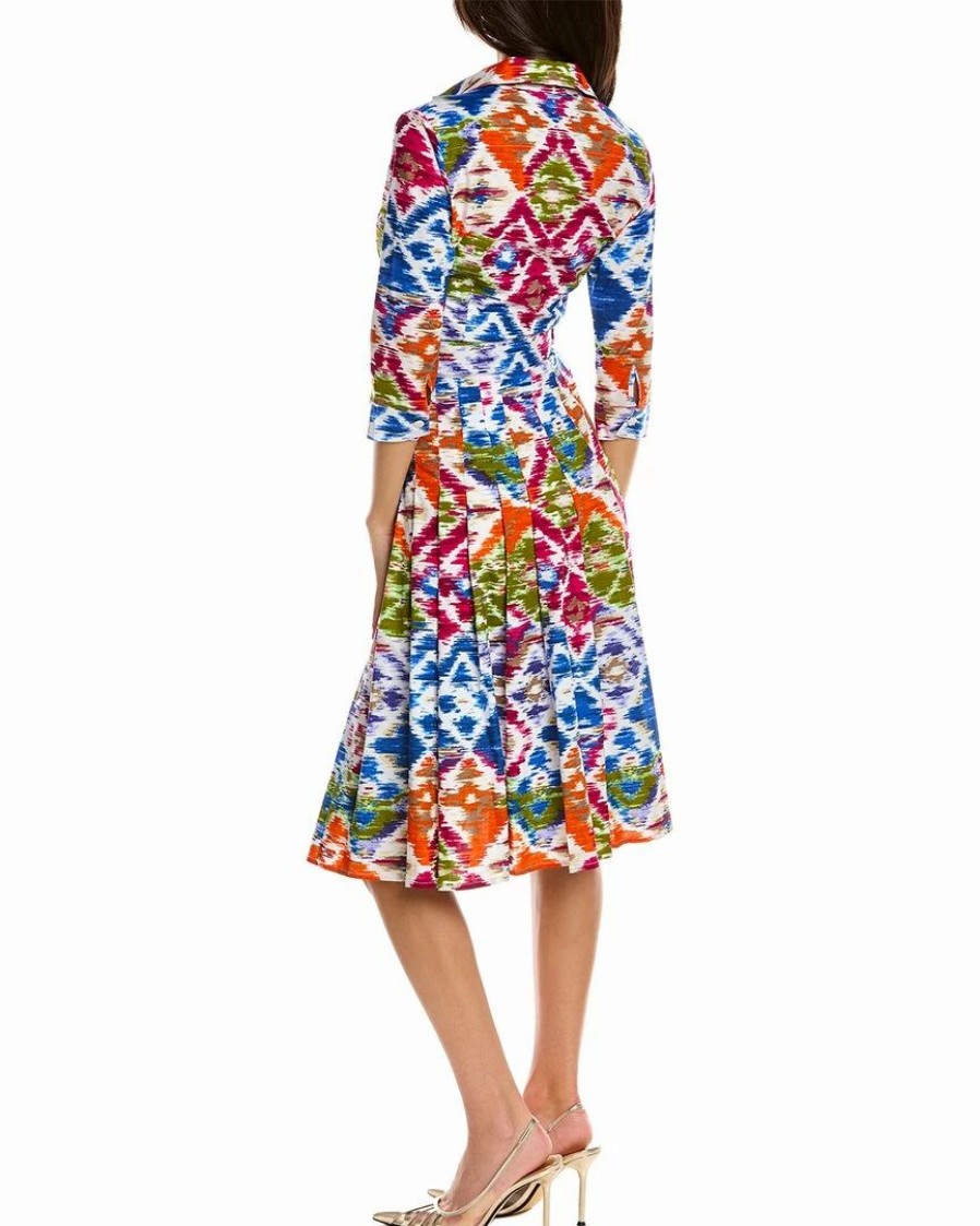 Wholesale * Cheap Samantha Sung Patricia Wool & Silk-Blend Shirtdress Women Dresses