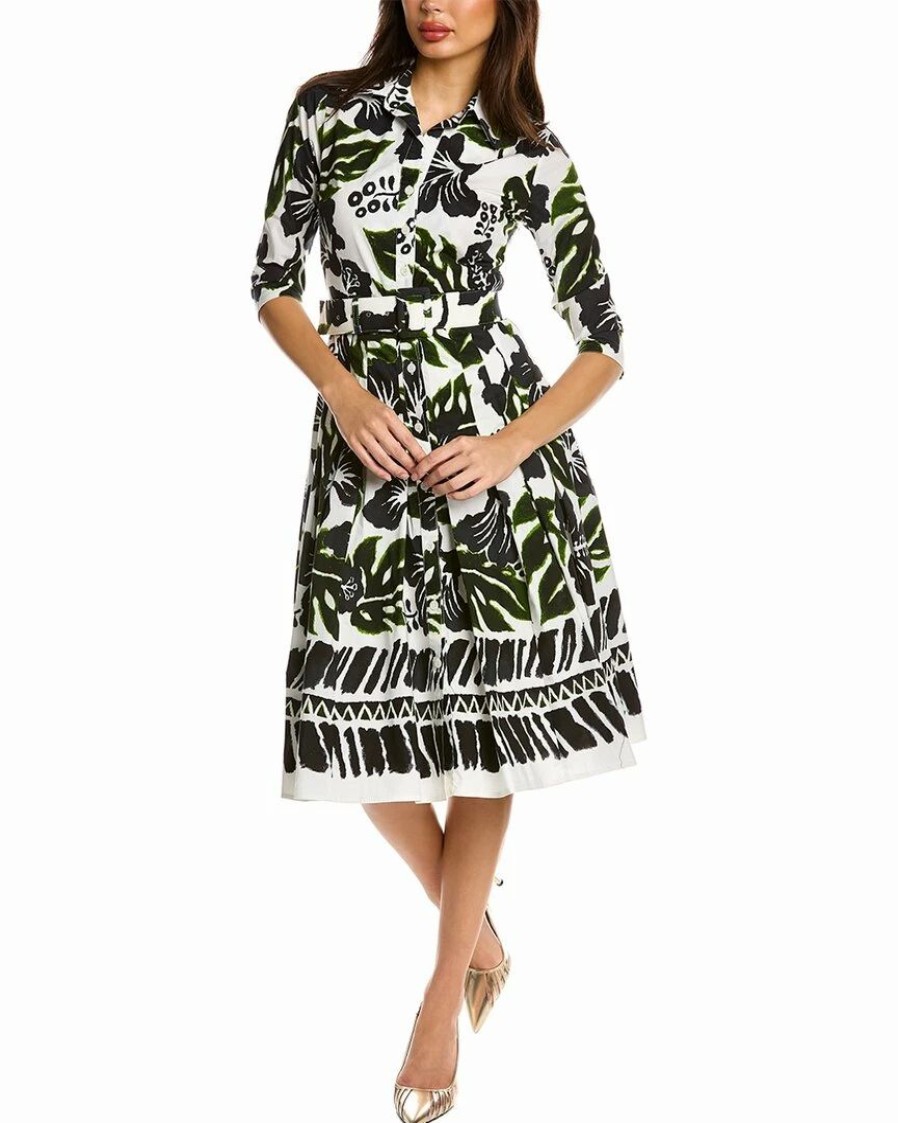 Clearance * Best Reviews Of Samantha Sung Patricia Wool & Silk-Blend Shirtdress Women Dresses