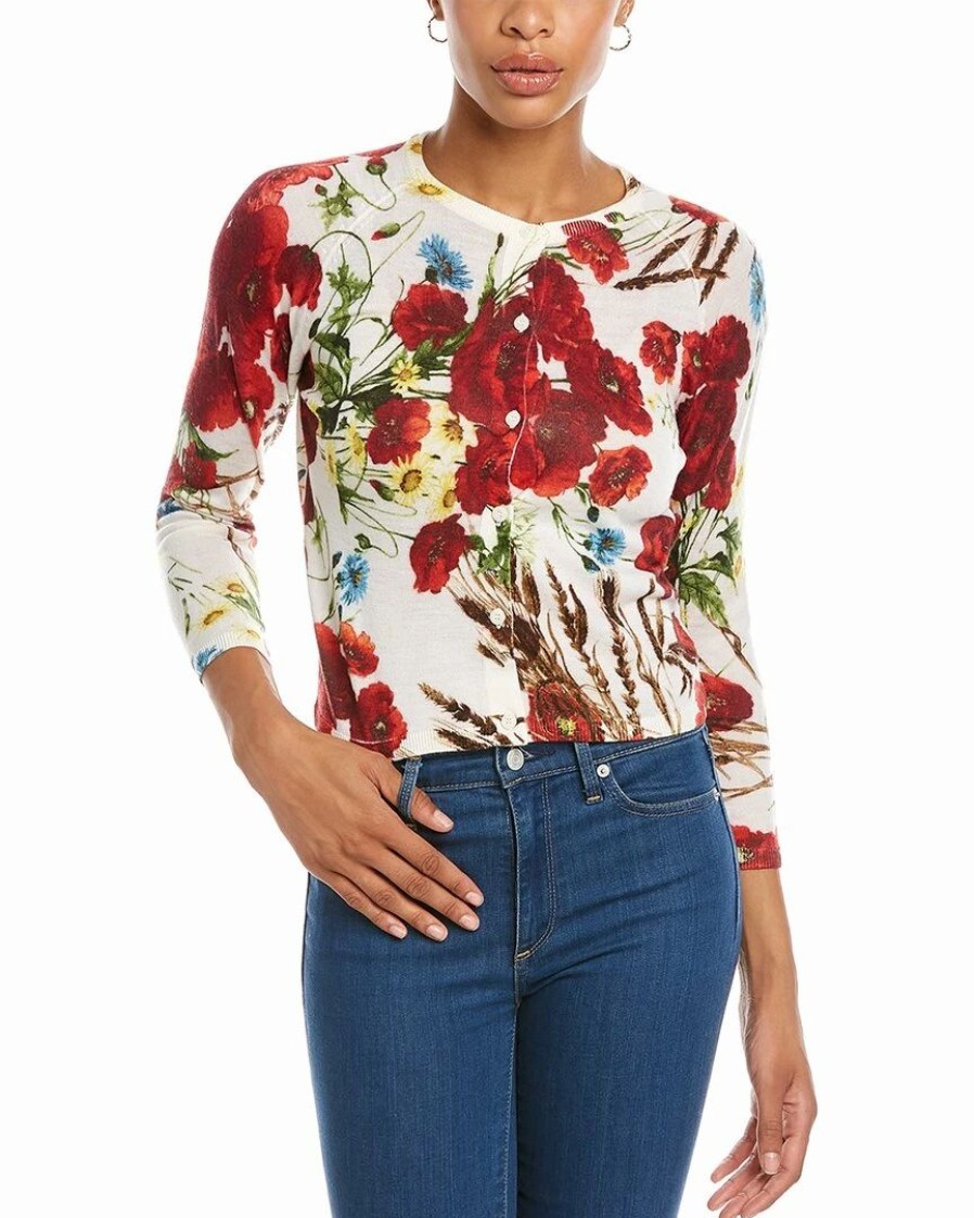 Best * Top 10 Samantha Sung Lynette Wool & Silk-Blend Cardigan Women Sweaters & Knits