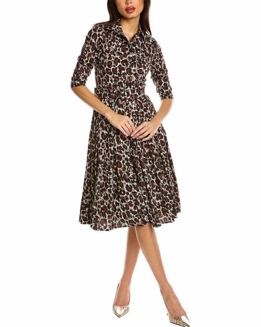 Online * Best Reviews Of Samantha Sung Patricia Wool & Silk-Blend Shirtdress Women Dresses