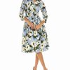 Wholesale * Outlet Samantha Sung Audrey 2 3/4-Sleeve Shirtdress Women Dresses