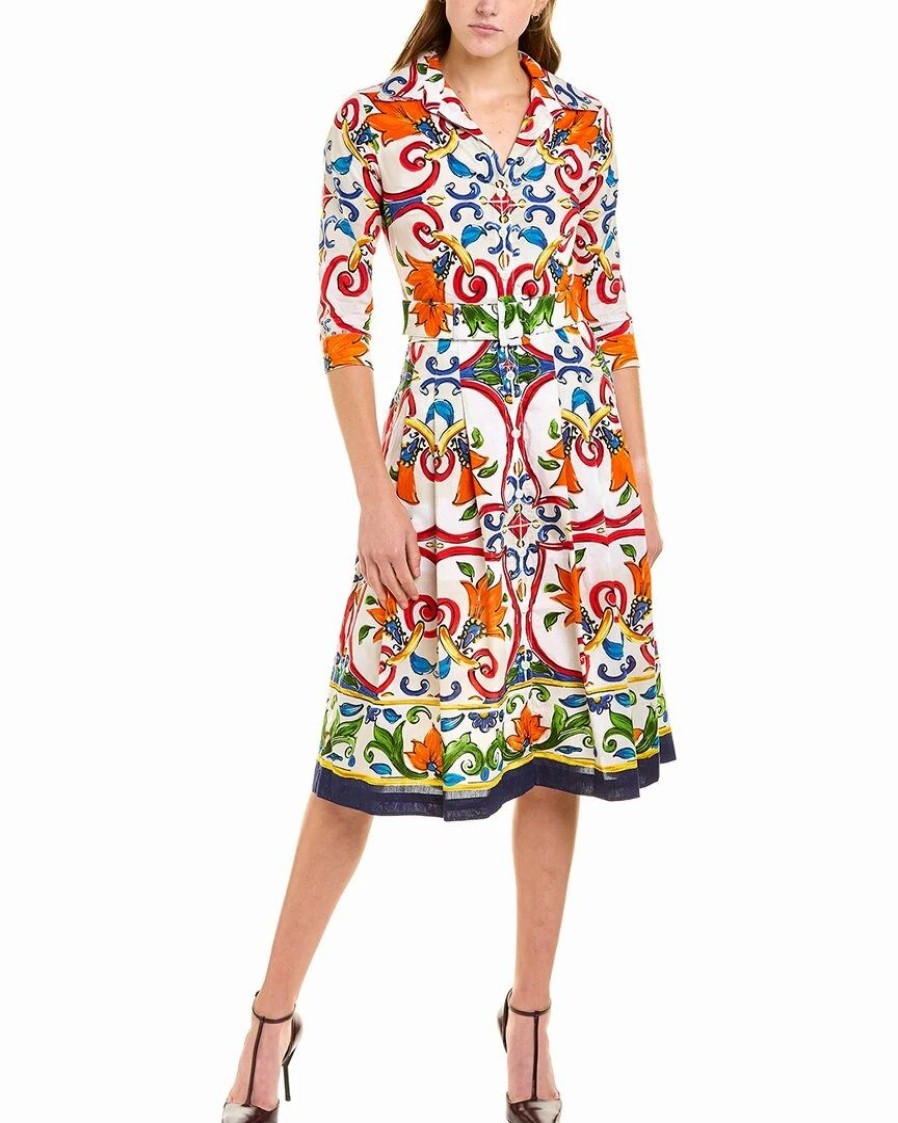 Hot * Best Deal Samantha Sung Audrey 3 Shirtdress Women Dresses White Multi