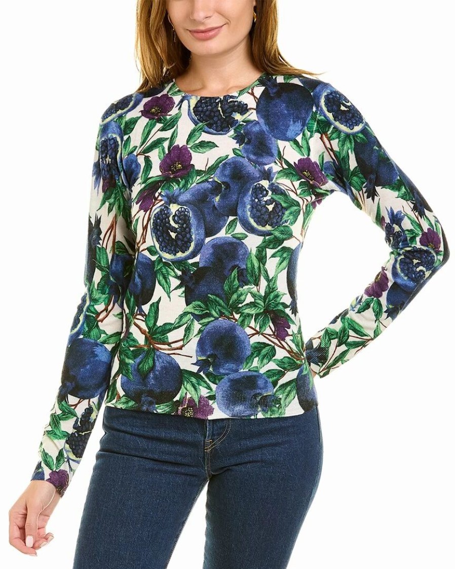 Wholesale * Budget Samantha Sung Charlotte Silk & Cashmere-Blend Sweater Women Sweaters & Knits