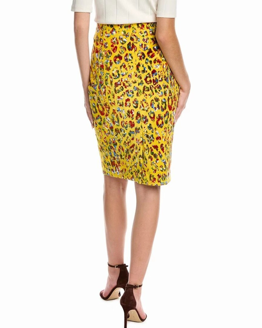 Best * New Samantha Sung Chloe Wool & Silk-Blend Pencil Skirt Women Skirts