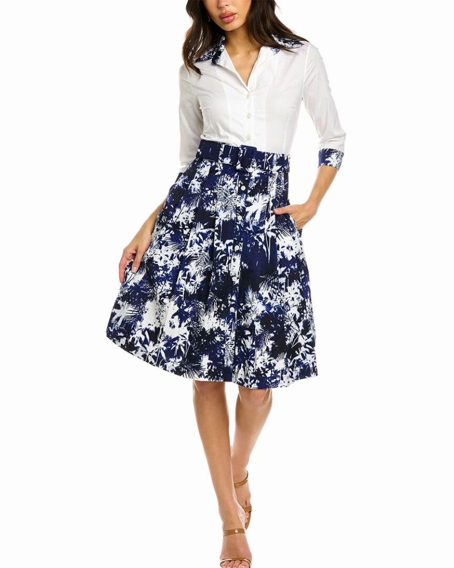 Online * Discount Samantha Sung Avery Shirtdress Women Dresses