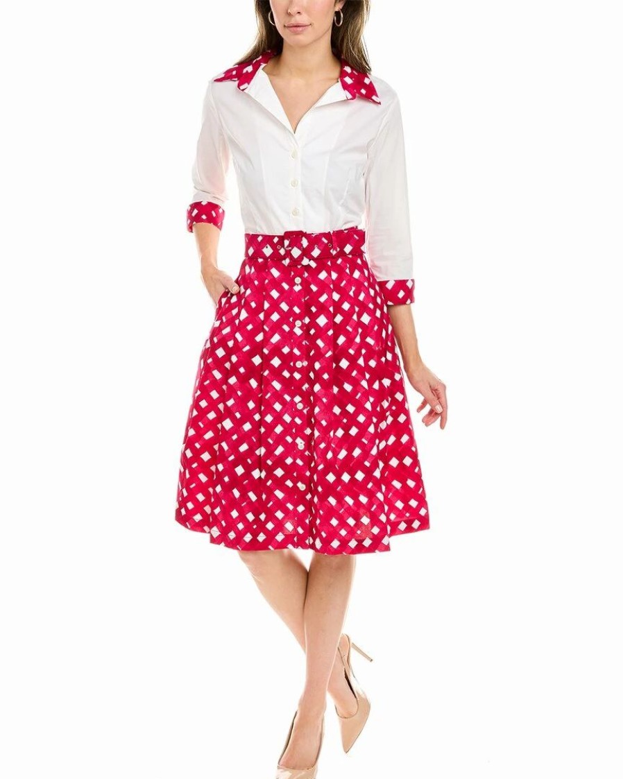 Online * Discount Samantha Sung Avery Shirtdress Women Dresses