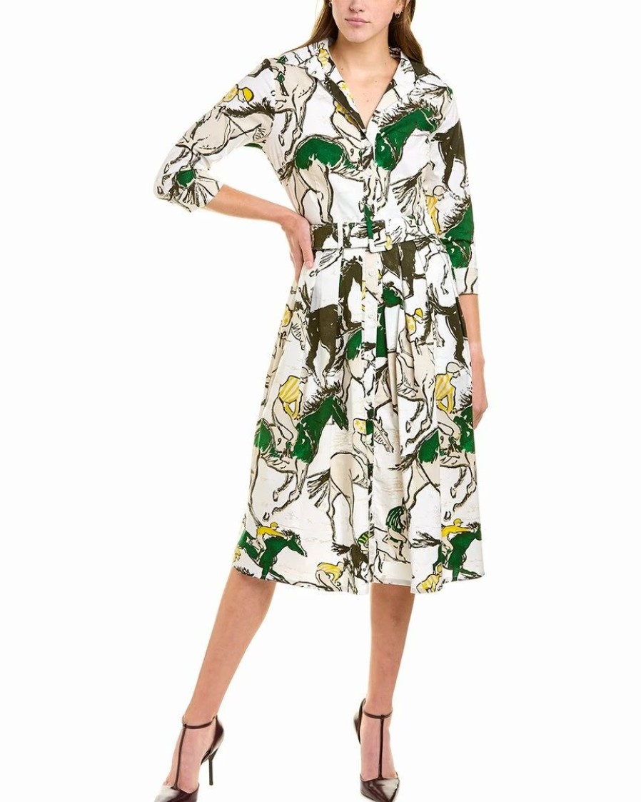 New * Coupon Samantha Sung Audrey 1 Shirtdress Women Dresses