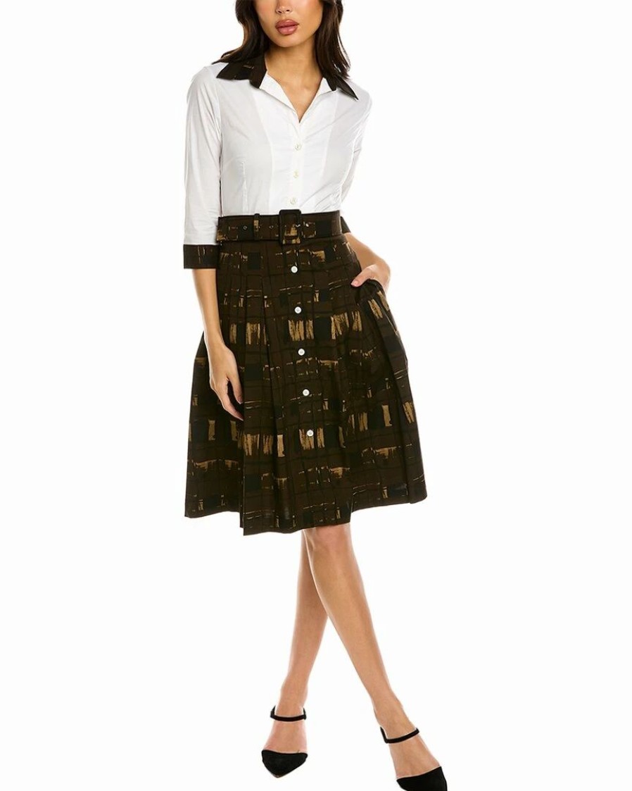 New * Promo Samantha Sung Avery Shirtdress Women Dresses